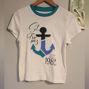White Anchor Graphic Tee